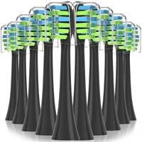 Replacement Toothbrush Heads with Covers for 7am2m AM101/AM105 Electric Toothbrush,10 Pack 1