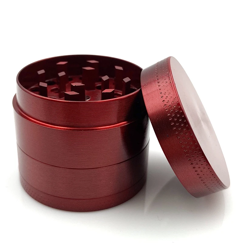 Herb Grinder with 4 Parts 40mm Mini Zinc Alloy Mill Handle Spice Crushes Flat Pattern Tobacco Grinder for Smoking Kitchen Tools nut spice grinder,herb grinder,herb spice grinder