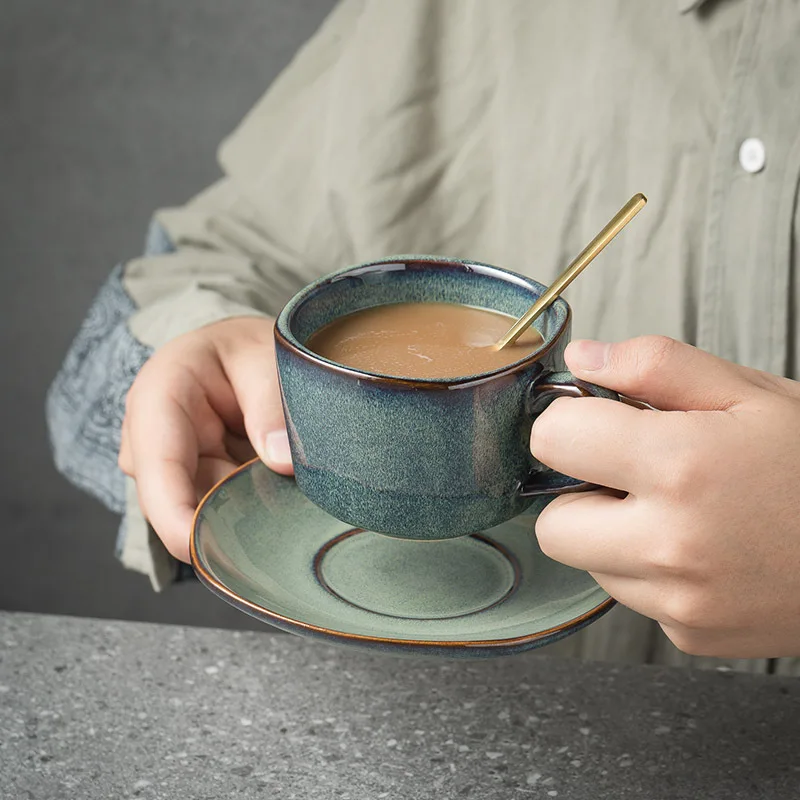 French Drinkware Coffee Cup Ceramic Wholesale Cute Mug Vintage English  Letter Kawaii Cup Tasse Personnalisé Canecas De Ceramicas - AliExpress