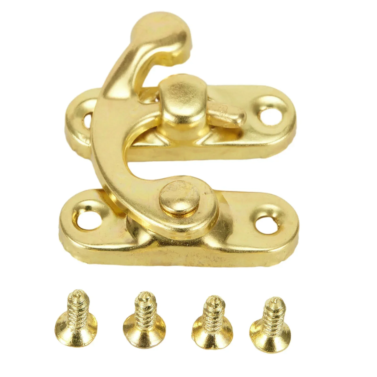 30pcs Antique Metal Catch Curved Buckle Horn Lock For Jewelry Chest Box Suitcase Buckle Clip Clasp Wooden Box Hardware