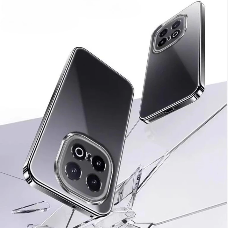 Electroplating Transparent Protective Phone Case - Soft Shell Design