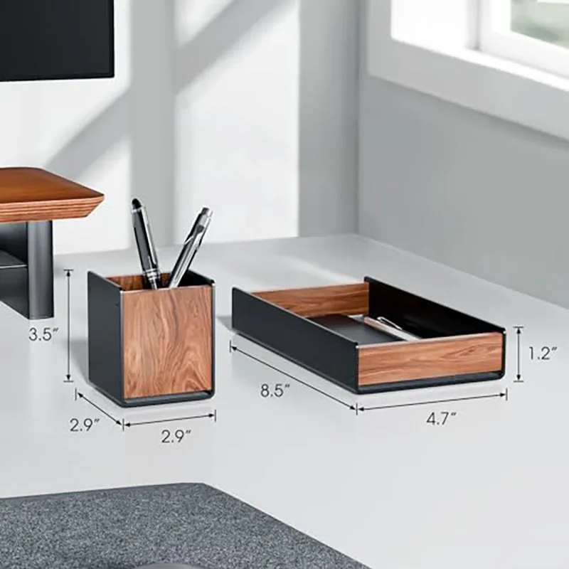 Environmentally Portable Folding Creative Multifunctional Wooden Walnut Pen Holder Storage Box pen holder,pen and brush holder