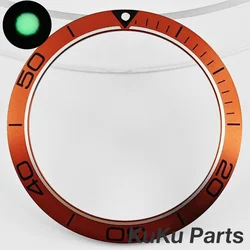 Premium 38mm Watch Bezel Insert - Stylish Accessory & Repair Replacement Parts (NO.16 Orange)