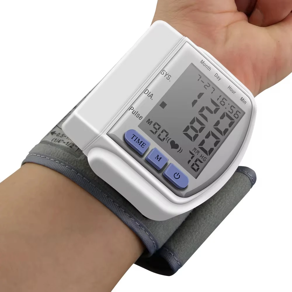 Wrist Blood Pressure Monitor Automatic Sphygmomanometer LCD Digital Heart Pulse Measure blood pressure monitor blood pressure meter