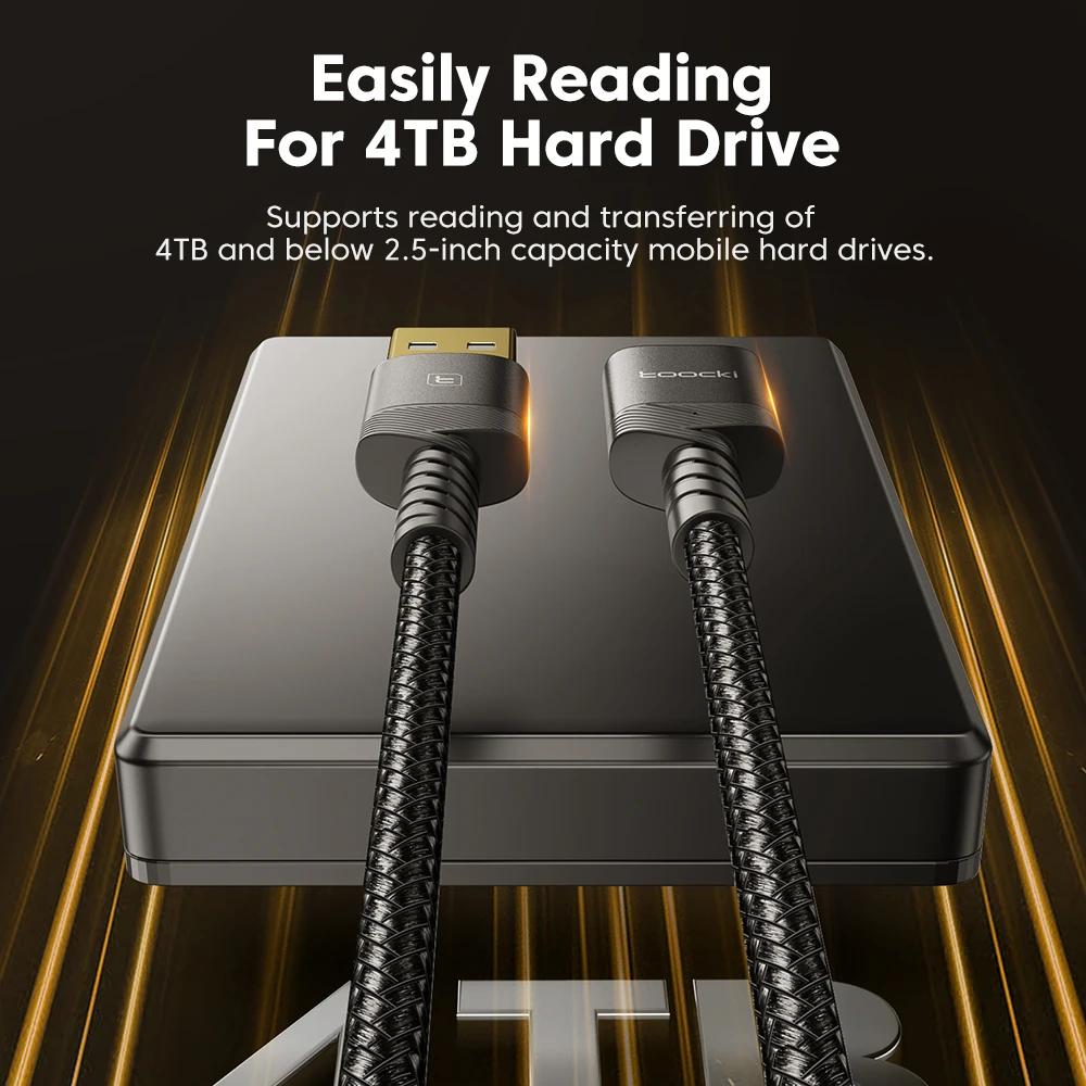 투키 USB/타입 C에서 마이크로 B 케이블로 하드 디스크 카메라 USB3.0 속도 5Gbps 데이터 케이블 삼성 도시바 WD 하드 드라이브 PC용