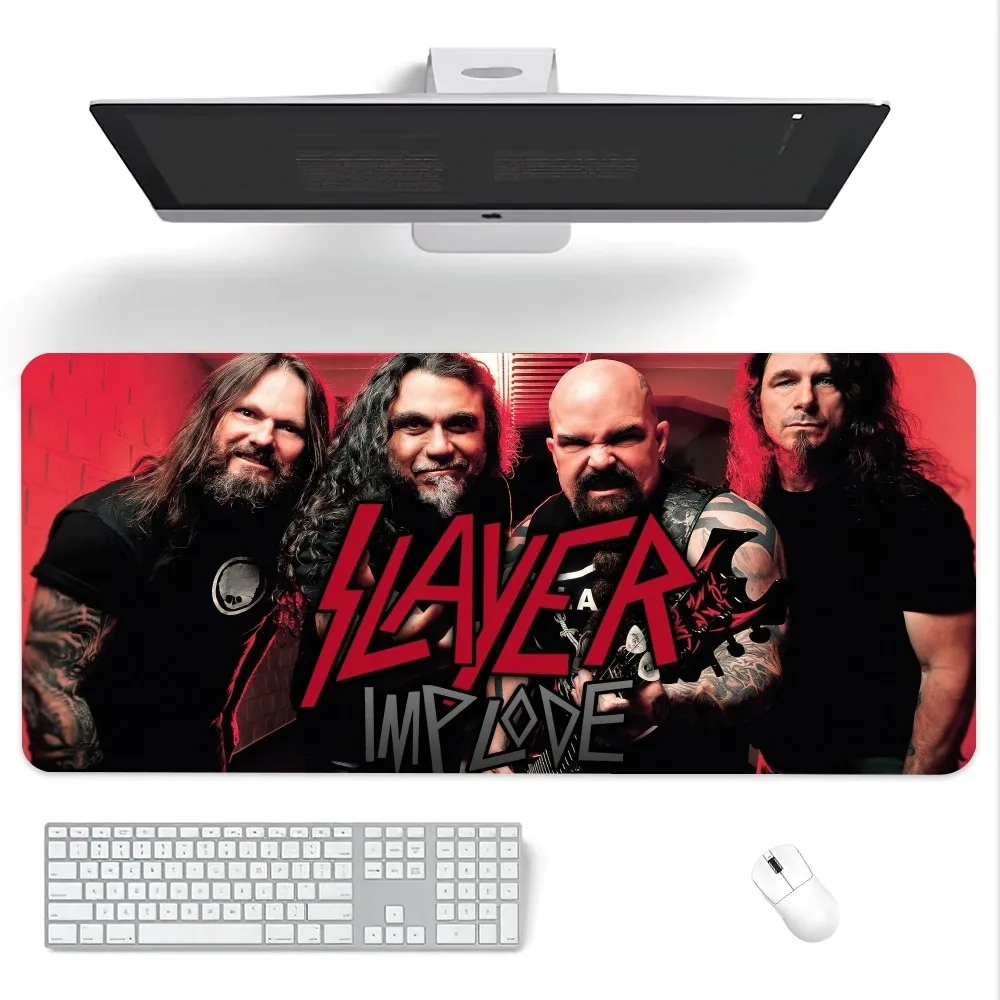Rock Band Slayer Reign This Night Mouse Pad Computer Laptop Gaming Office Wrist Guard Non Slip Keyboard Pad 5