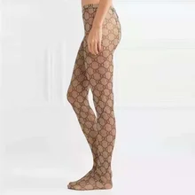 

Stockings For Women Letter Print Tights Sexy Fishnet Pantyhose Fashion Luxury Design Pants Lady's Tight Underwear