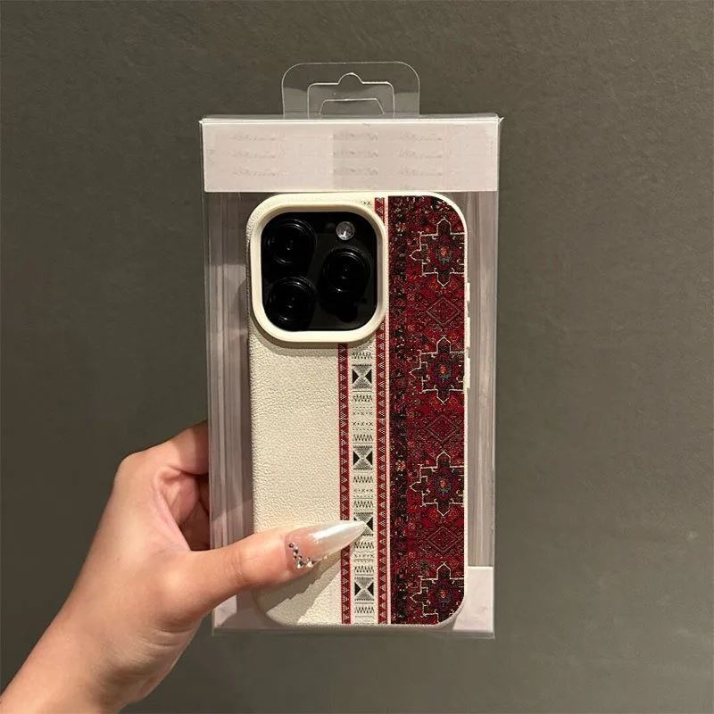 Luxurious Red Carpet Lychee Texture Soft Phone Case Cover