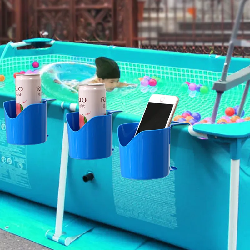 Swimming pool cup holder storage rack Swimming pool beverage beer cup holder Hand soap hanger