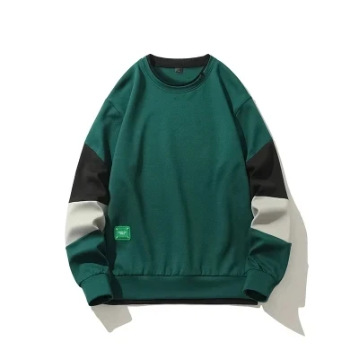 

Hoodies Sweatshirt Men Hoodie Sweatshirt O-neck Patchwork Loose Hip Hop Streetwear Spring Autumn Pullover Hoodies Ovewrsized