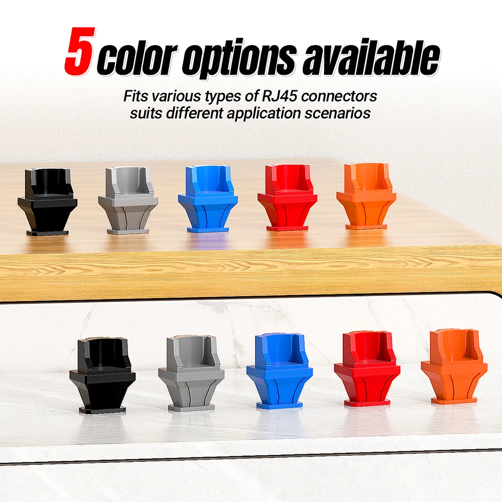 RJ45 Protector Cover AMPCOM Snap-in Anti-dust Soft PVC Insert for Swither Router
