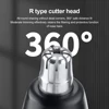 Electric Nose Hair Trimmer with Digital Display Hair Remover Nose Hair  Shaver Scissors Face Care Kit Tools with USB Charging 4