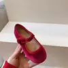 2024 AncoBear Princess Flat Shoes for Baby Girls Kids Autumn Vintage Soft-sole Flatties with Low-cut Uppers Children Flats 3