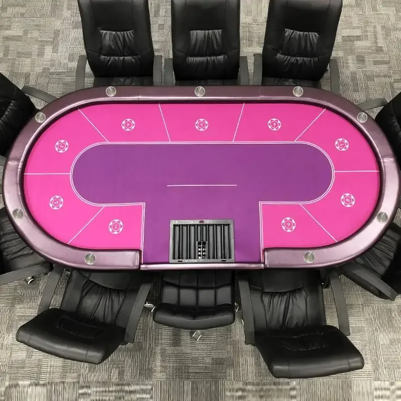 ポーカーテーブル輸出 新型オーバルテキサスホールデムテーブル