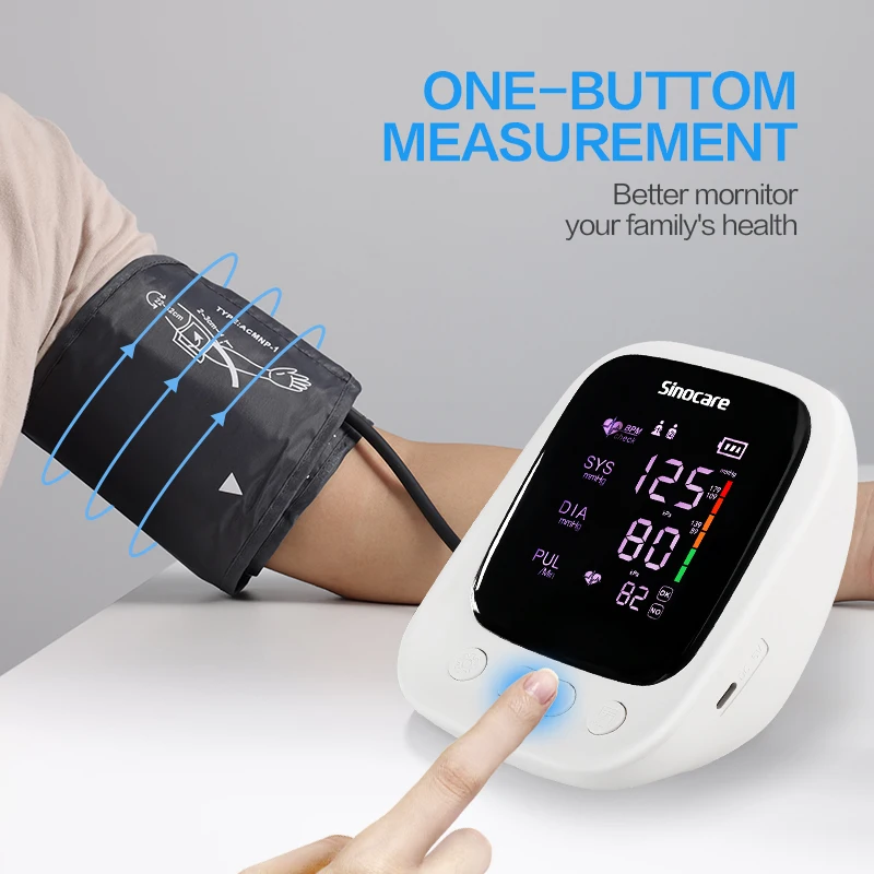Sinocare Blood Pressure Monitor Upper Arm Automatic Digital
