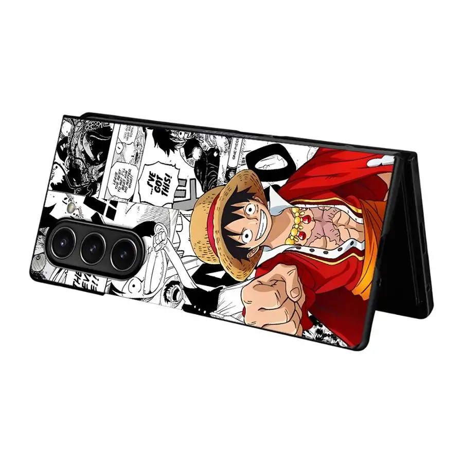 Une pièce bande dessinée Luffy étui pour Samsung Galaxy ZFold3 ZFold5 ZFold7 ZFold6 ZFold4 Z Fold 7 6 5 4 3 couverture de téléphone rigide – Image 6
