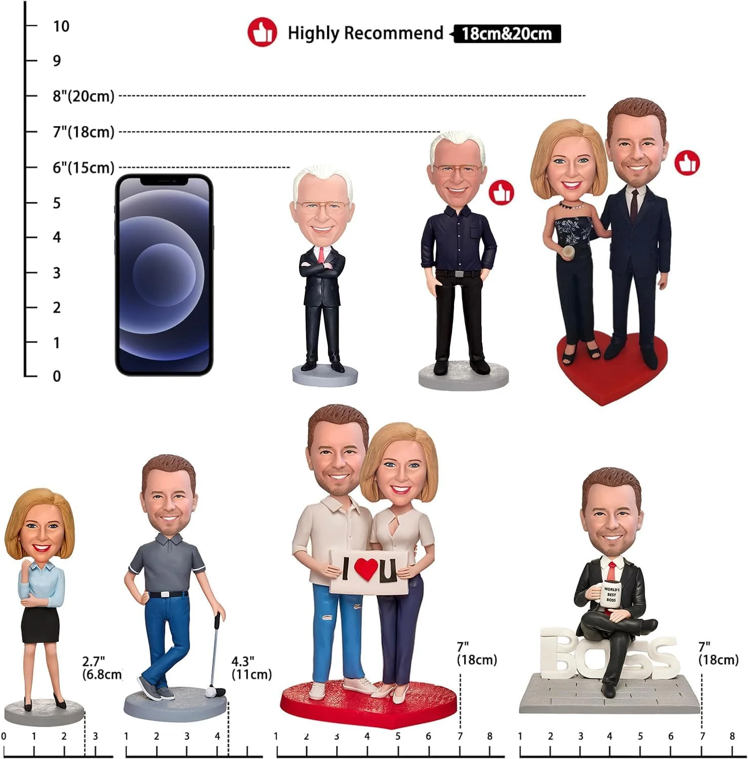 Personalized Custom Funko pop Bobblehead Figurines polymer clay sculpture statues for decoration office decoration sculpture 4