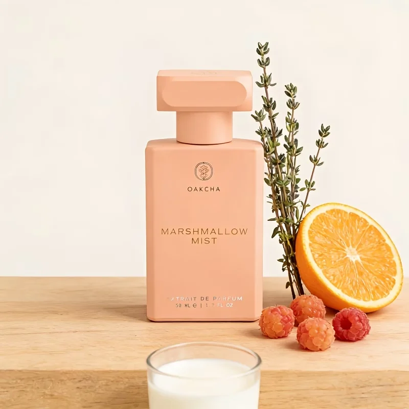 OAKCHA neutral perfume, pink sweet fragrance Bergamot, Jasmine, Vanilla, Yuchuang, Wood, 50ml 3