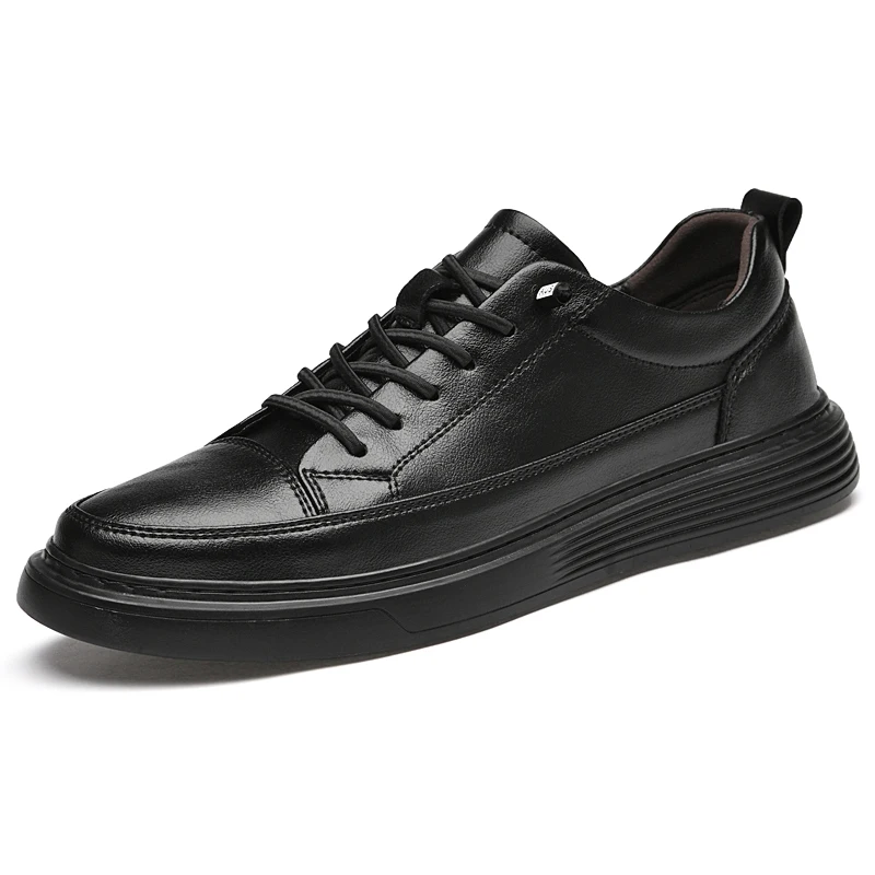 Italian brand Genuine Leather Casual Shoes Men's Oxford Shoes Jogging Men's Dress Warm Cotton With/No Fur mens shoes