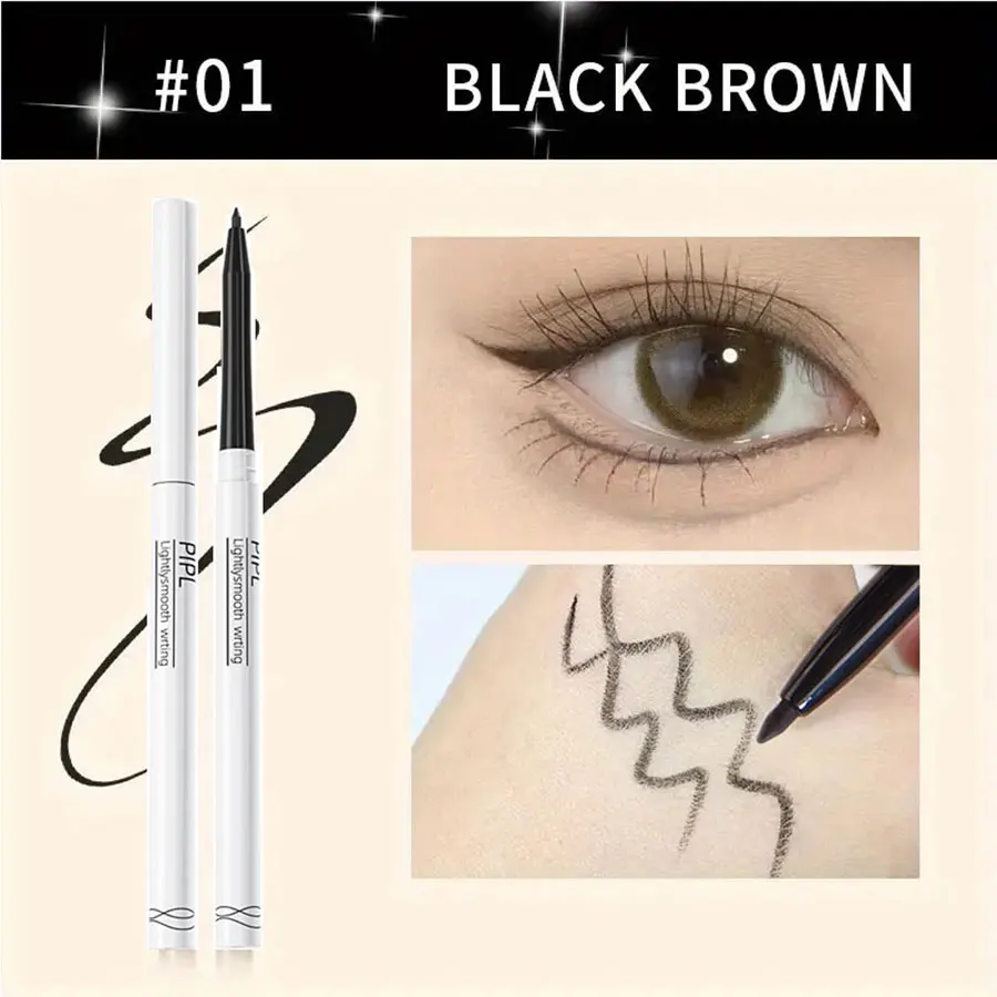 Waterdrop Silky Inner eyeliner pen Gel Pen BLACK/BROWN Waterproof Eyelid Under Crease Pen Eyeshadow Eyebrow Pencil