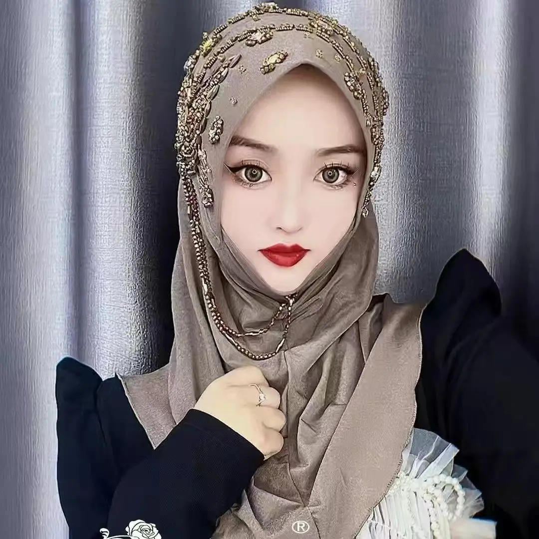 Hijab Muslim Women Shawl Headscarf Freeshipping Luxury New Chiffon Scarf  Malaysia Prayer Kufi Islam Saudi Arabia Pakistan
