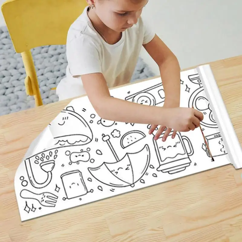 Affiches de coloriage en rouleau pour enfants d'âge alth, jouets de dessin  pour l'éducation