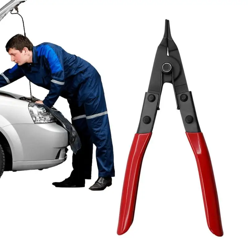 

Щипцы для стопорных колец, щипцы для стопорных колец, Многофункциональный ручной инструмент для удаления и установки, инструмент для обслуживания, плоскогубцы с угловым наконечником