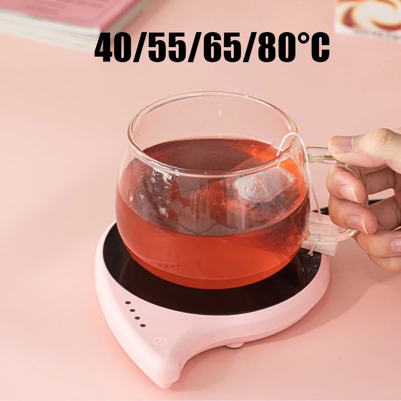 40W Cup Heater Coffee Mug Warmer Heating Pad 4 Gear Temperature Coaster Thermostatic Hot Plate Milk Tea Coffee 220V
