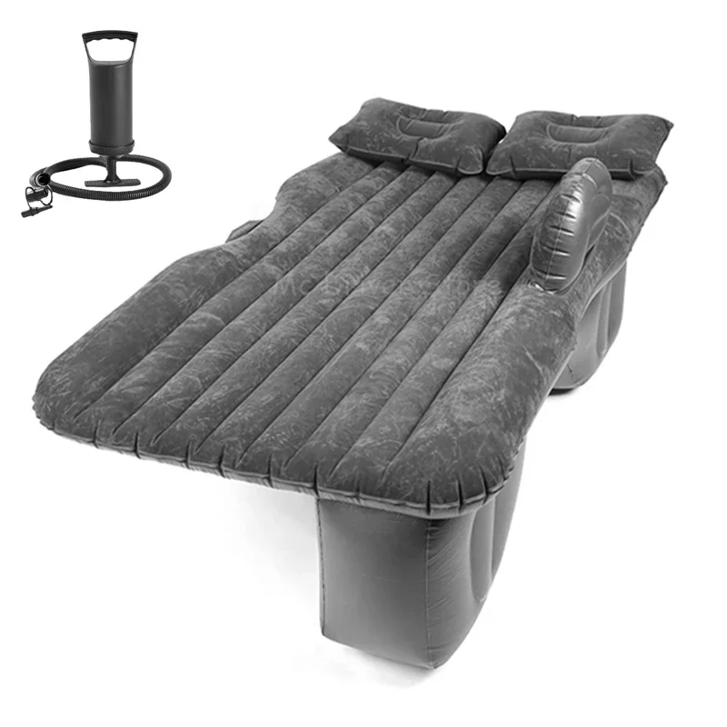 Inflatable air bed car sleeping mattress camping mattress inflatable camping mattress Car Travel Bed Automotive Air Inflatable Mattress Camping Sofa Rear Seat Rest Cushion Sleeping Pad Universal inflable coche