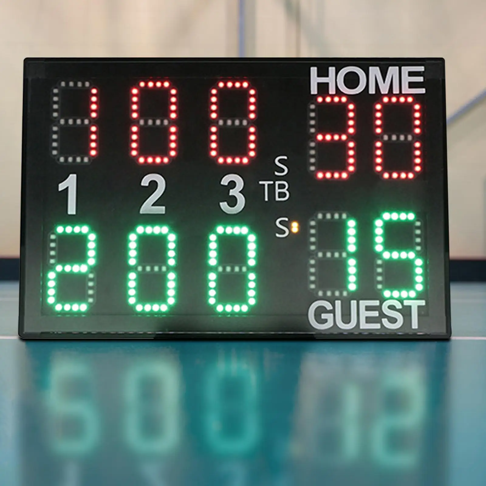 Multifunctional Electronic Tabletop Digital Scoreboard Remote Control Wall Mount Keeper for Basketball Volleyball Sports Boxing