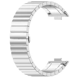 Stainless Steel Smartwatch Band - Premium Metal Strap Bracelet - Huawei Fit 5 4 3 Pro (Siver)