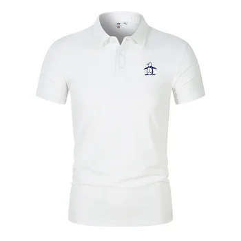 New Summer Men's Golf T-shirt – Short Sleeve Polo Neck, Breathable Casual Golf Polo Shirt for Men’s Fashion & Comfort