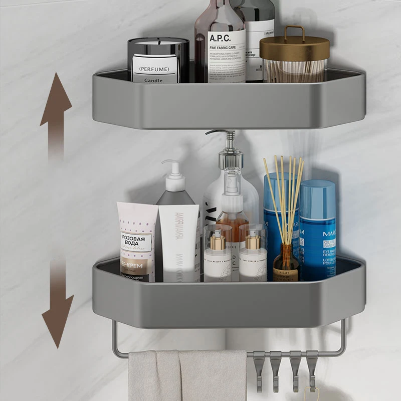Bathroom Storage Shelf Rack Wall Mounted