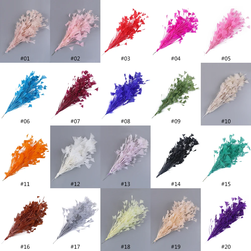 Turkey Feathers Craft Feathers Artificial Feather Decorations Turkey Feather Flowers 25-30CM for Home Wedding Party Headdress Handwork Accessories Crafts Plumes