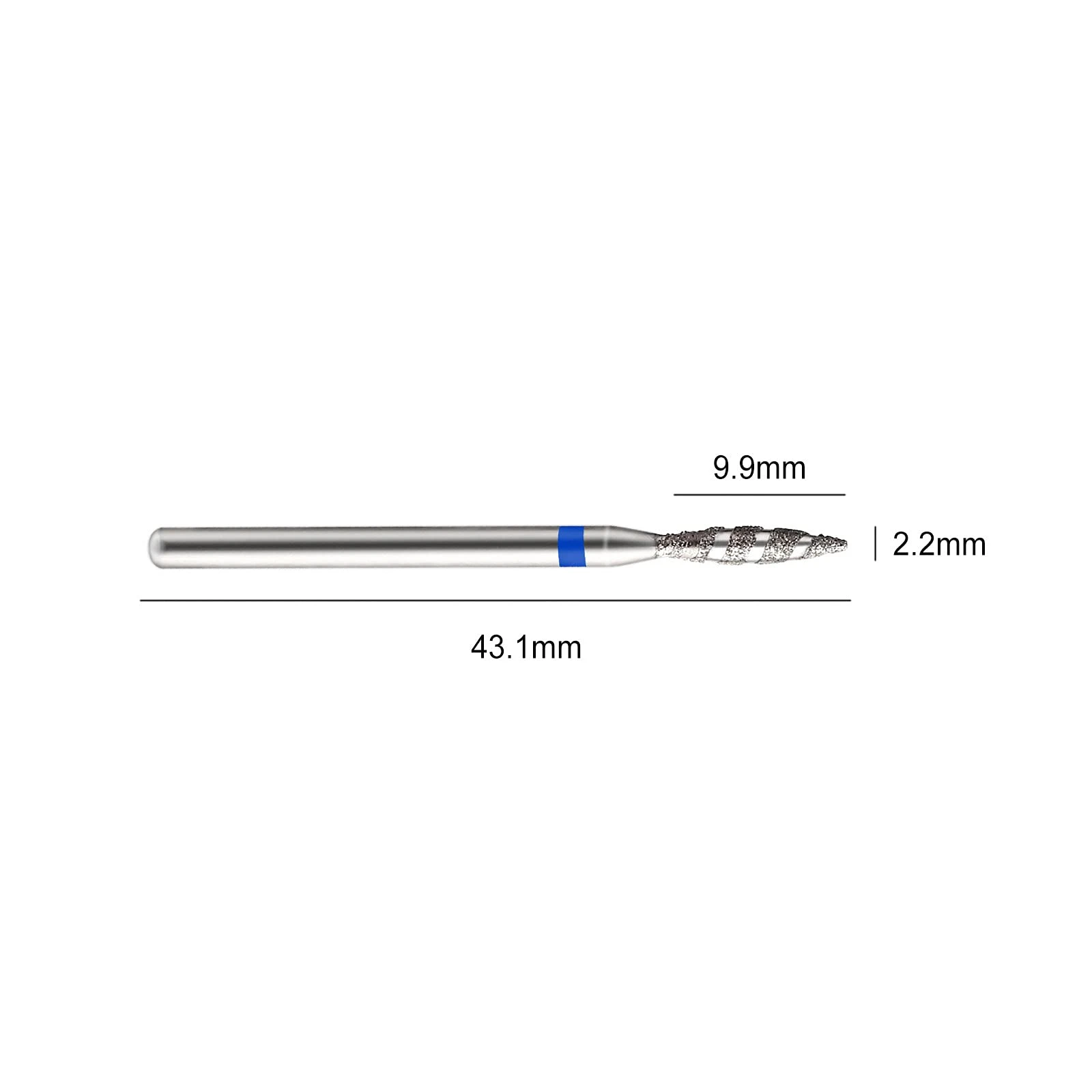 4 Flammen-Nagelhautbohrer Für Maniküre – Diamant-Bits 3/32 Zoll, Sicher & Schonend