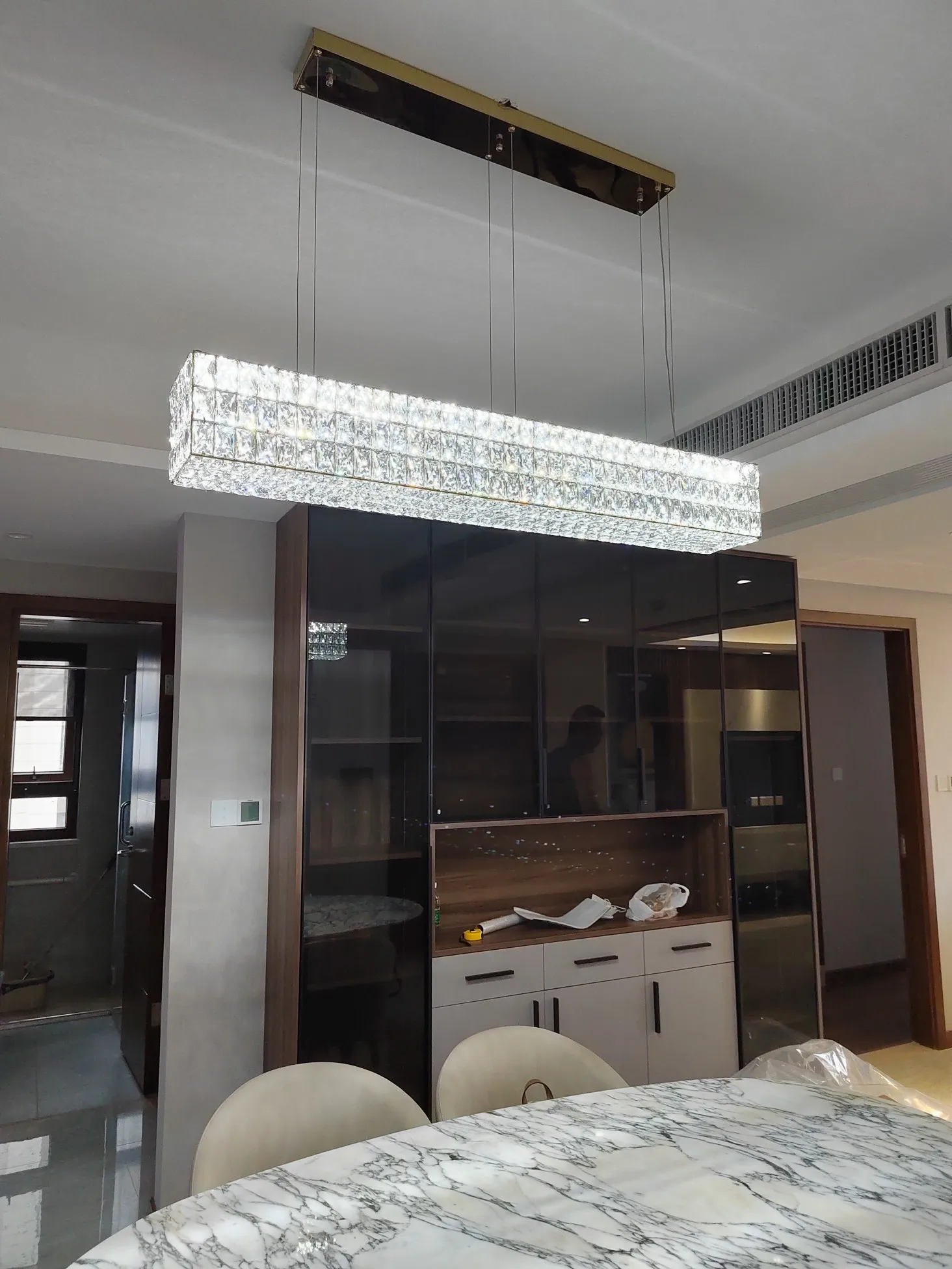 Luxury Style One Ring Crystal Chandelier