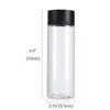 24 Pack 10OZ Clear PET Plastic Juice Bottles with Black Lids Plastic Smoothie Bottles Ideal for Juice, Milk, Homemade Beverages 2