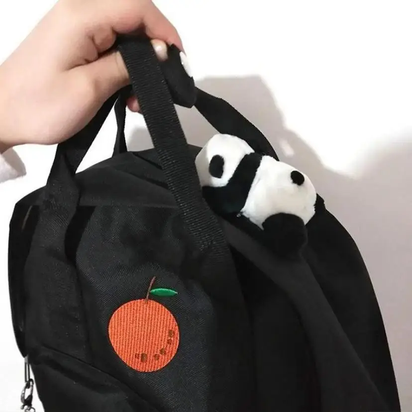 1 Pcs Cartoon Panda Brooch Cute Panda Plush Brooch Backpack Decoration Brooch Panda Pendant Girl's Small Gift Brooch Accessory