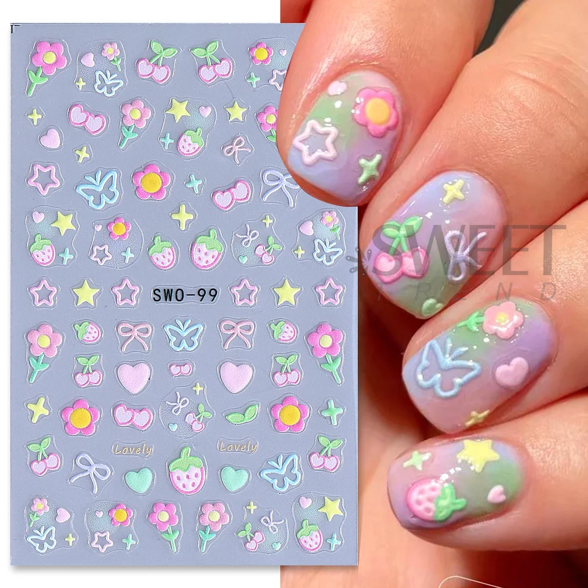3D Nail Art Sticker Set 2