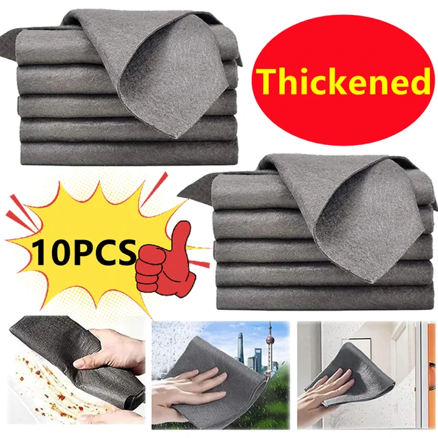 Kitchen Microfiber Cleaning Cloth  Microfiber Towel Kitchen Cleaning -  2/4/5pcs - Aliexpress