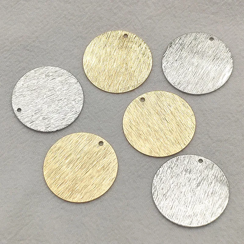 새로운 도착 10/12/15/25mm 100pcs 수제 목걸이 귀걸이에 대한 황동 펜던트..