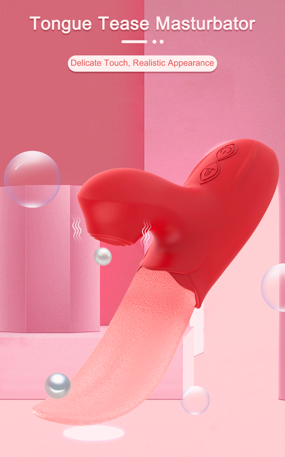 Rose Tongue Licking Sucker Vibrator For Women Nipple Clit Stimulator Love Egg Dildo Vibrating Massager Female Adult Sex Toys