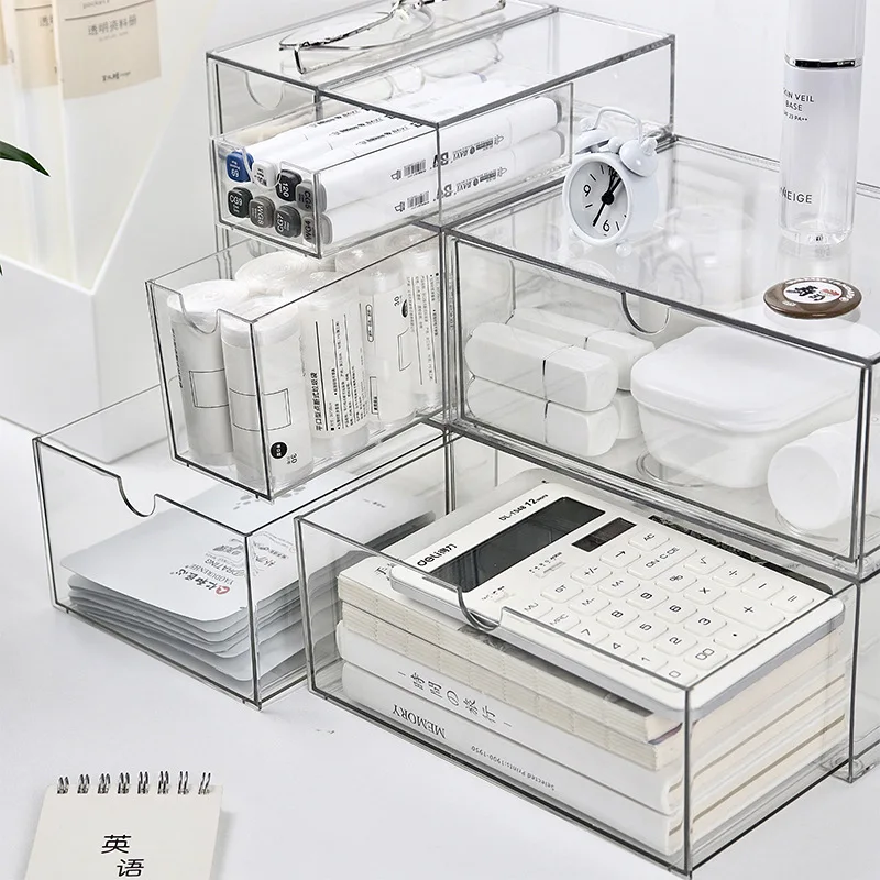 Clear Drawer Storage Box Organizer 3