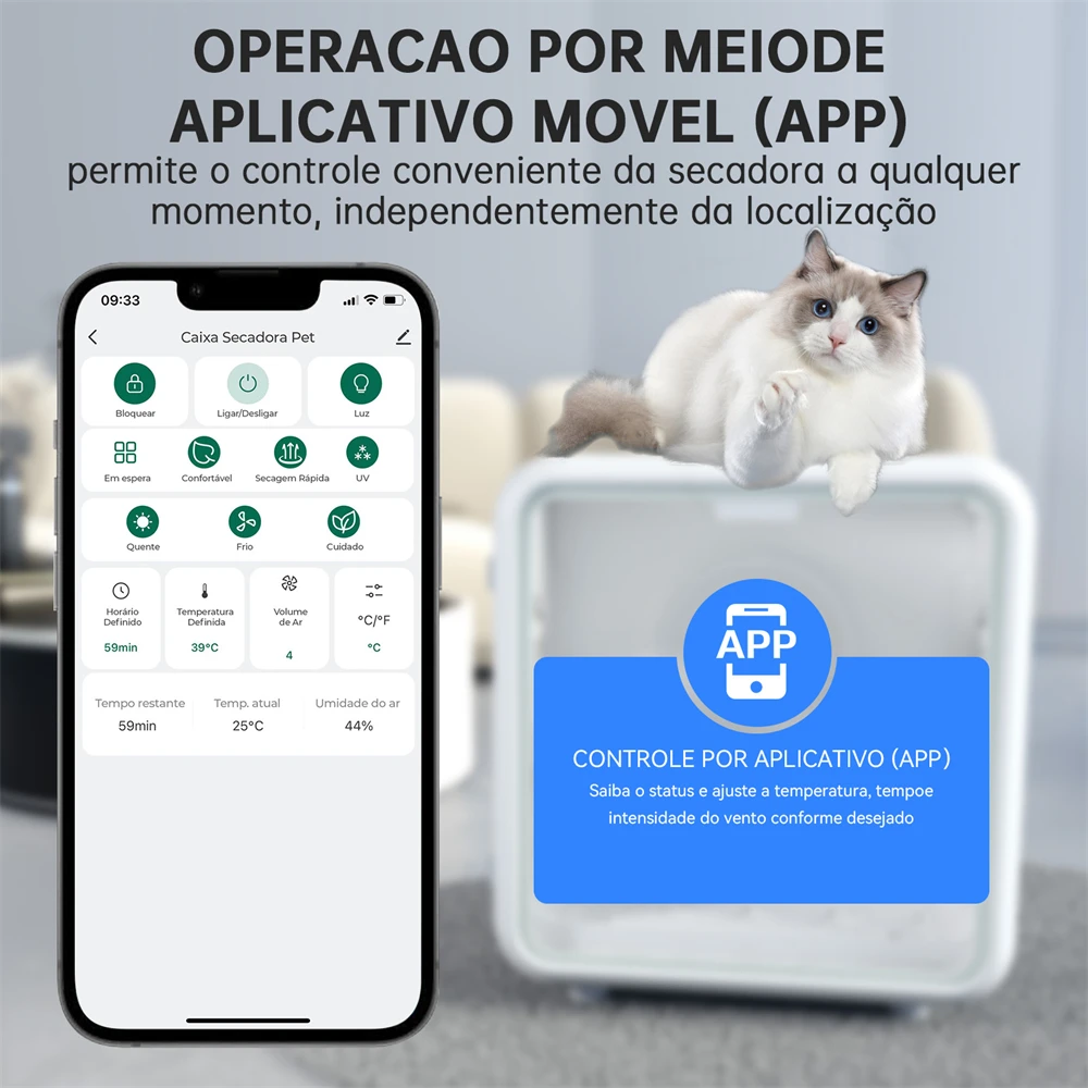 Secador Inteligente para Cães e Gatos 11 S8e9bb803bb3e4e7d8bc0388d89ac1077c