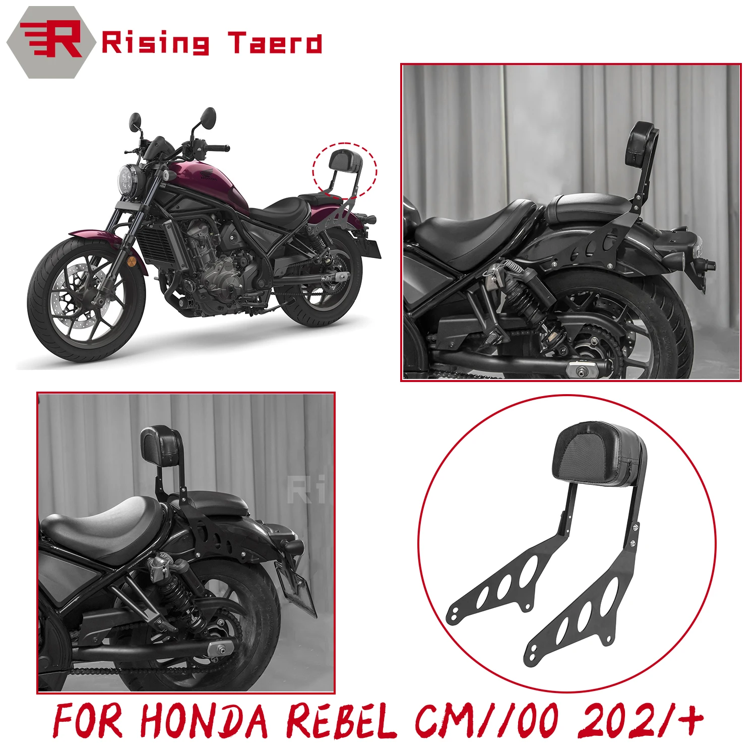 CMX 1100 New Motorcycle Detachable Passenger Backrest Sissy Bar