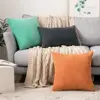 Supersoft Corduroy Cushion Cover Solid Striped Throw Pillow Covers Decorative Pillow Case for Sofa Bed Living Room Decoration 1