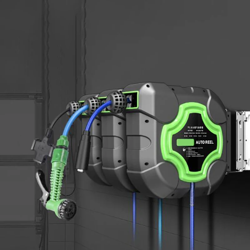 자동차 관리의 필수품, 에어 드럼 자동 개폐식 에어 호스 릴