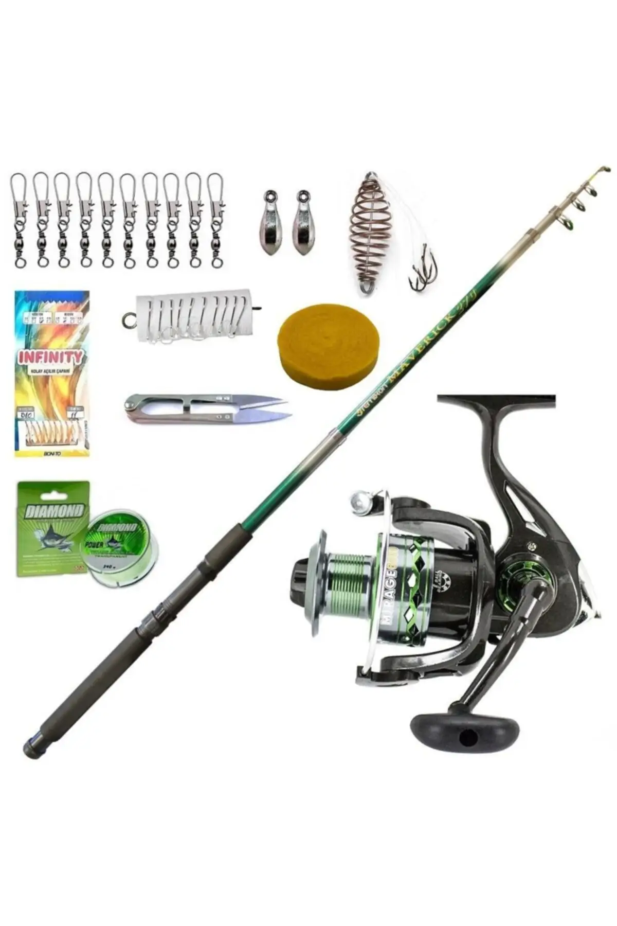 

Mirage 6000 Maverick Green High Height Set