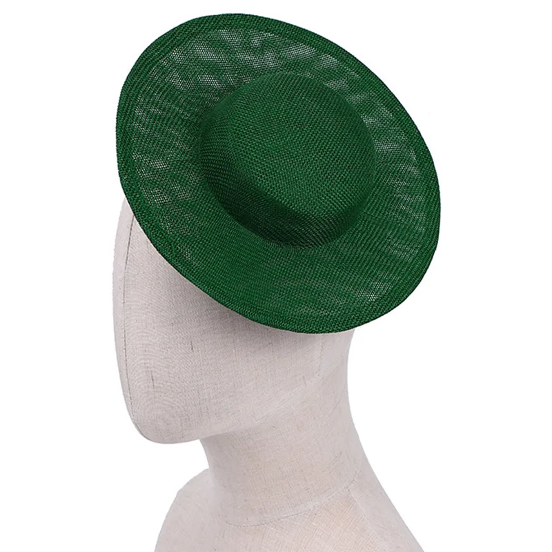 Mini Boater Hut Untertasse inspiriert Percher Race Party Derby Hochzeit Zylinder Fascinator Milli nery Hut Basis Handwerk Herstellung Material – Detail 10