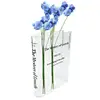 Creative Book Flower Vase Acrylic Flower Vase Plant Vases Decorative Modern Decorative Bottles For Wedding Gift Home Decor 5